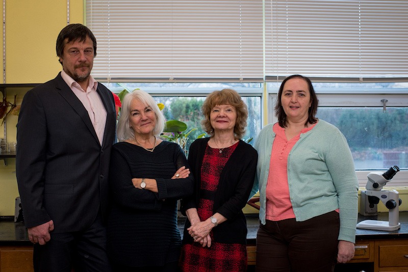 From left are project team members Drs. Piotra Trela, Sally Goddard, Margaret Caldwell and Jane Costello. (Absent: Dr. Anna Rissanen) From left are project team members Drs. Piotra Trela, Sally Goddard, Margaret Caldwell and Jane Costello. (Absent: Dr. Anna Rissanen)