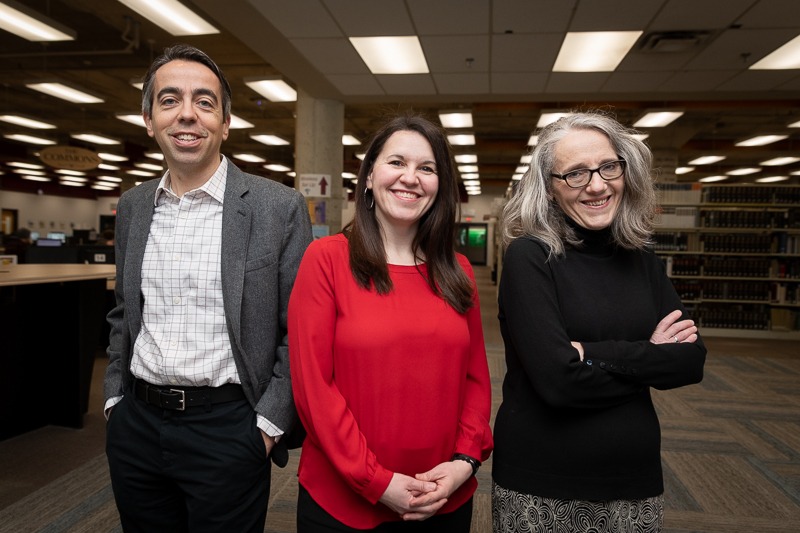 From L-R: Dr. Gavan Watson, Jennifer Browne, and Dr. Isabelle Dostaler.