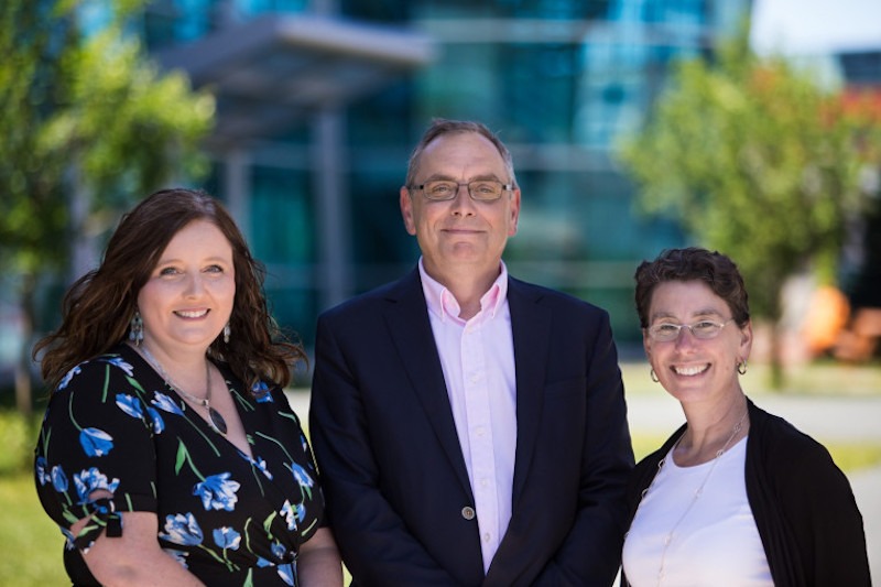 From left, Dr. Jennifer Massey, Rob Wells, and Dr. Aime Surprenant.